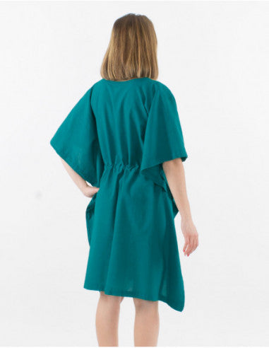 Plain cotton kaftan-style tunic