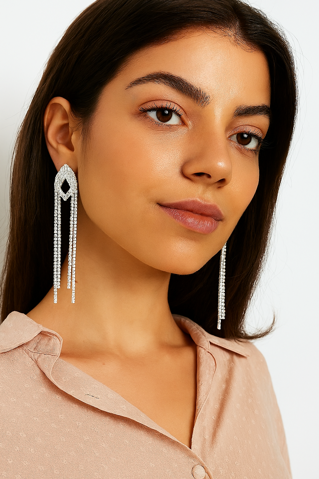 Strass-Ohrringe "Diamond Flow"