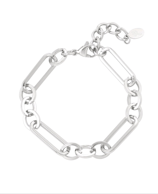 Silber-Armband "Urban Links" aus Edelstahl