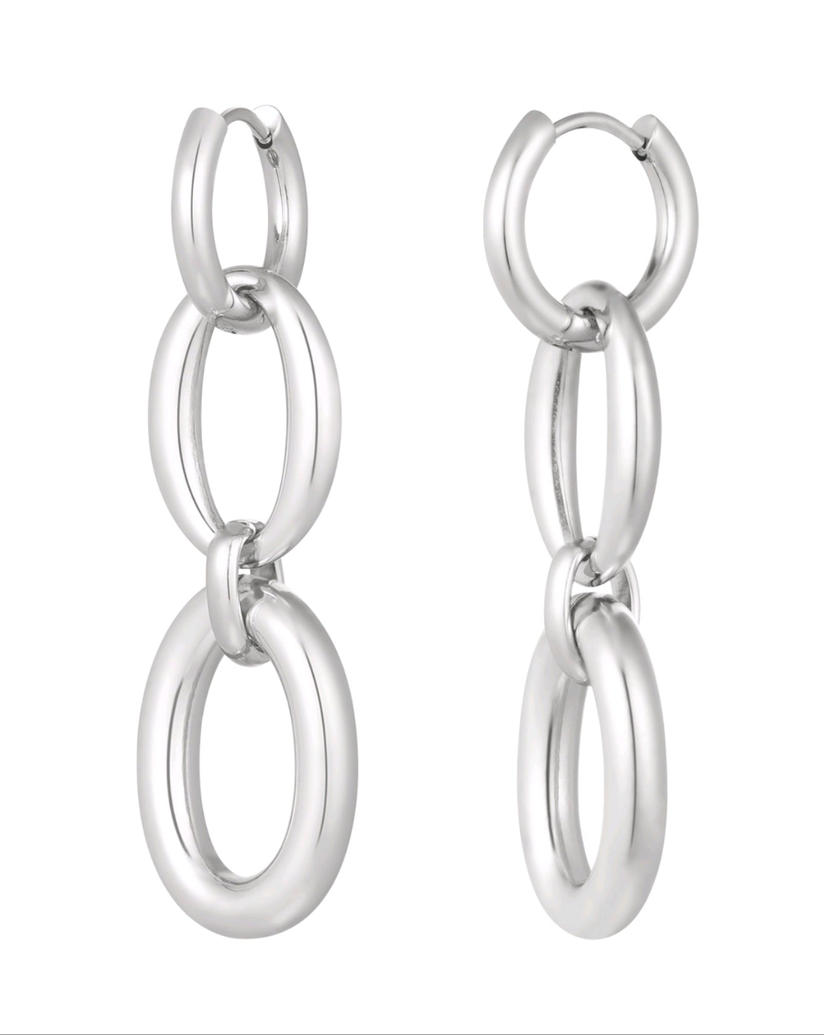 "Chain Flow" Edelstahl Ohrringe