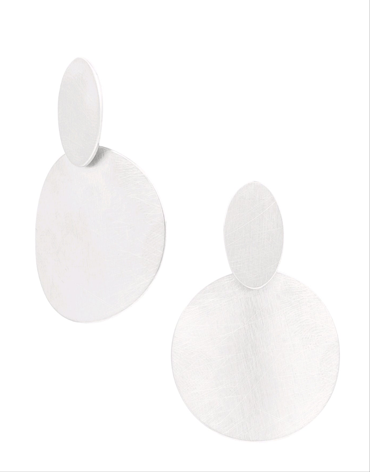 Silberne Statement-Ohrringe "Luna"