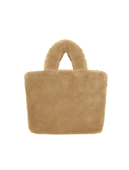 Flauschige Handtasche 'Soft Vanilla' – Creamy Chic