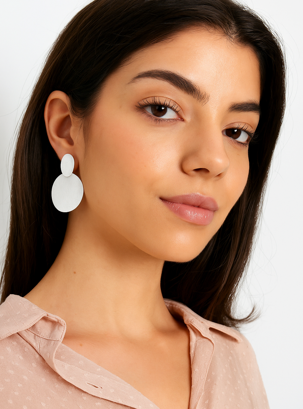 Silberne Statement-Ohrringe "Luna"