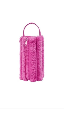 Pink Power Bag – Flauschige Hand- & Kosmetiktasche
