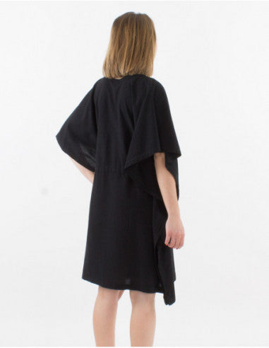 Plain cotton kaftan-style tunic